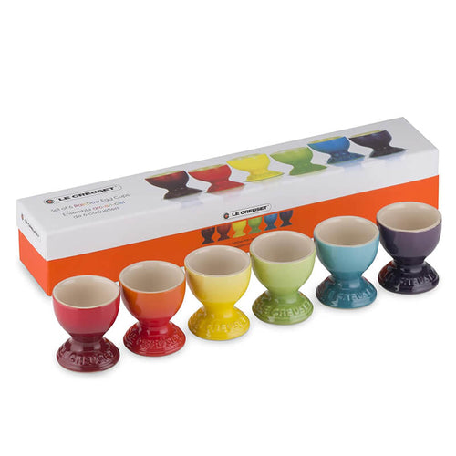 5 3 Cm Le Creuset Arcobaleno Portauova In Stoneware Set 6 Pz