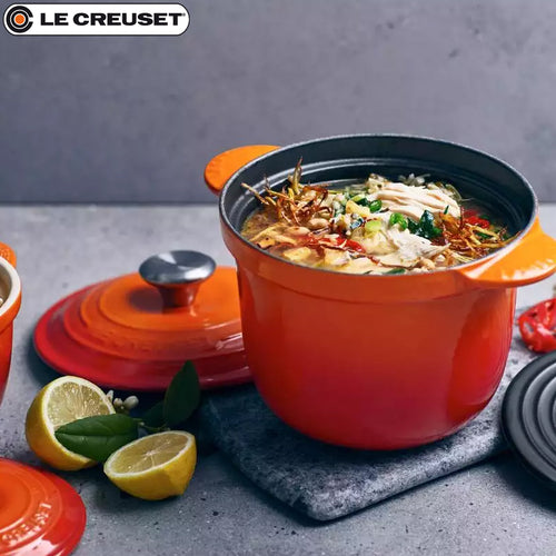 18 Cm Le Creuset Cocotte Every Casseruola Rotonda Gres Vetrificato