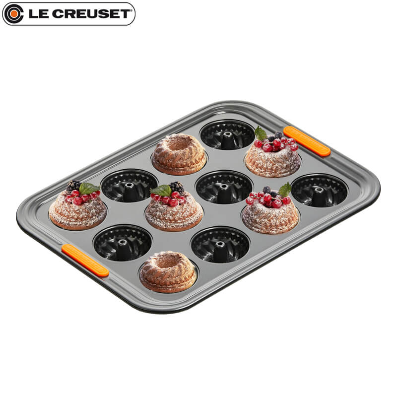 40X30 Cm Le Creuset Forme Speciali Stampo Mini Ciambelle Rettangolare 12 Impronte Antiaderente