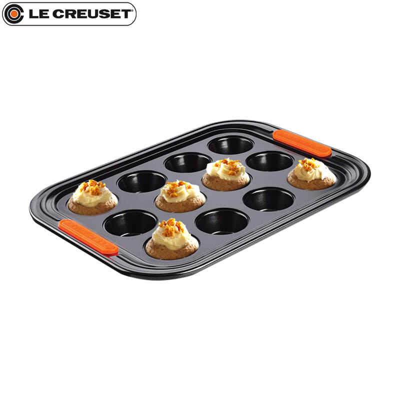 30X23 Cm Le Creuset Forme Speciali Stampo Mini Muffin Rettangolare 12 Impronte Antiaderente