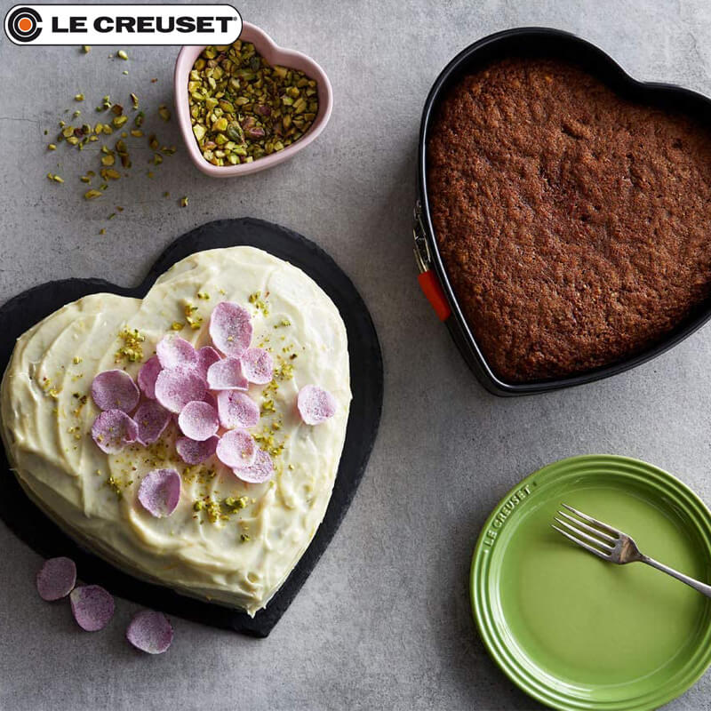 25X24 Cm Le Creuset Tortiera Apribile Cuore Antiaderente