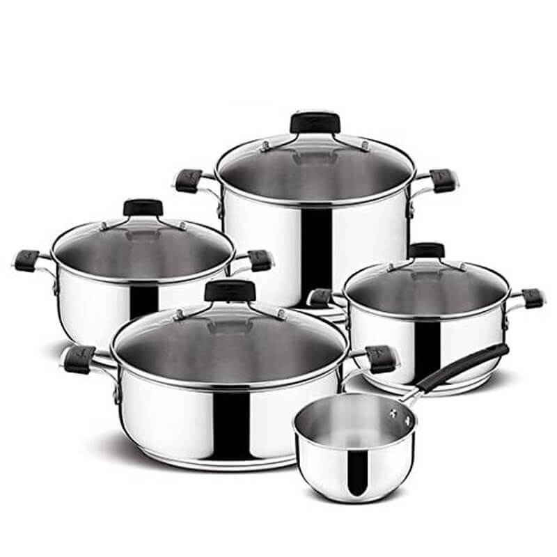 Tavolino Raeam In Vetro Temperato E Acciaio Nero - Foto 5