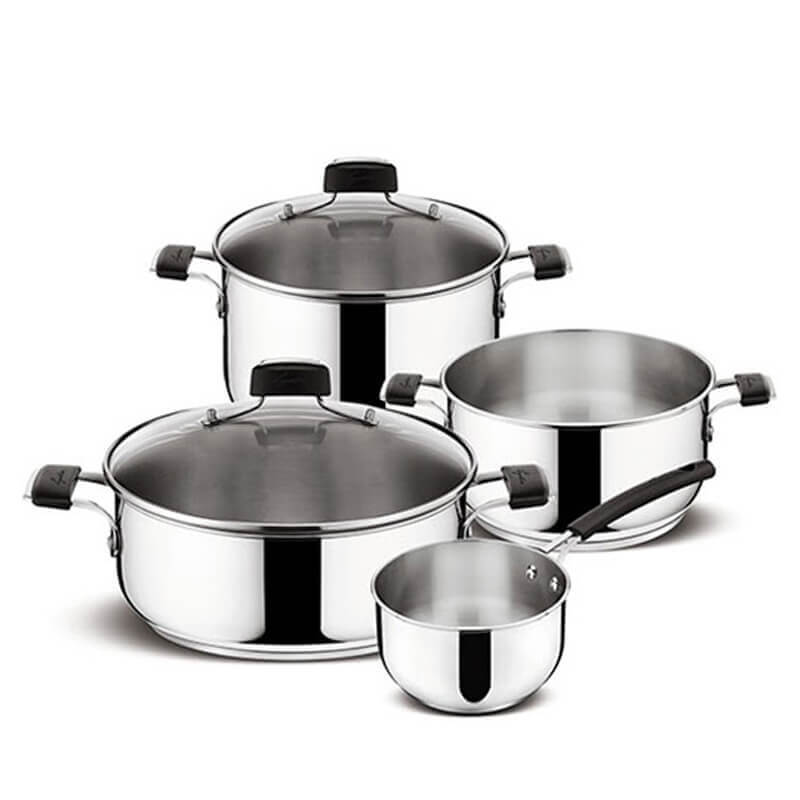 Lagostina Tempra Casserole Basse 26 Cm Avec Couvercle En Verre - Acier Inoxydable 18/10 Fond Lagotherm