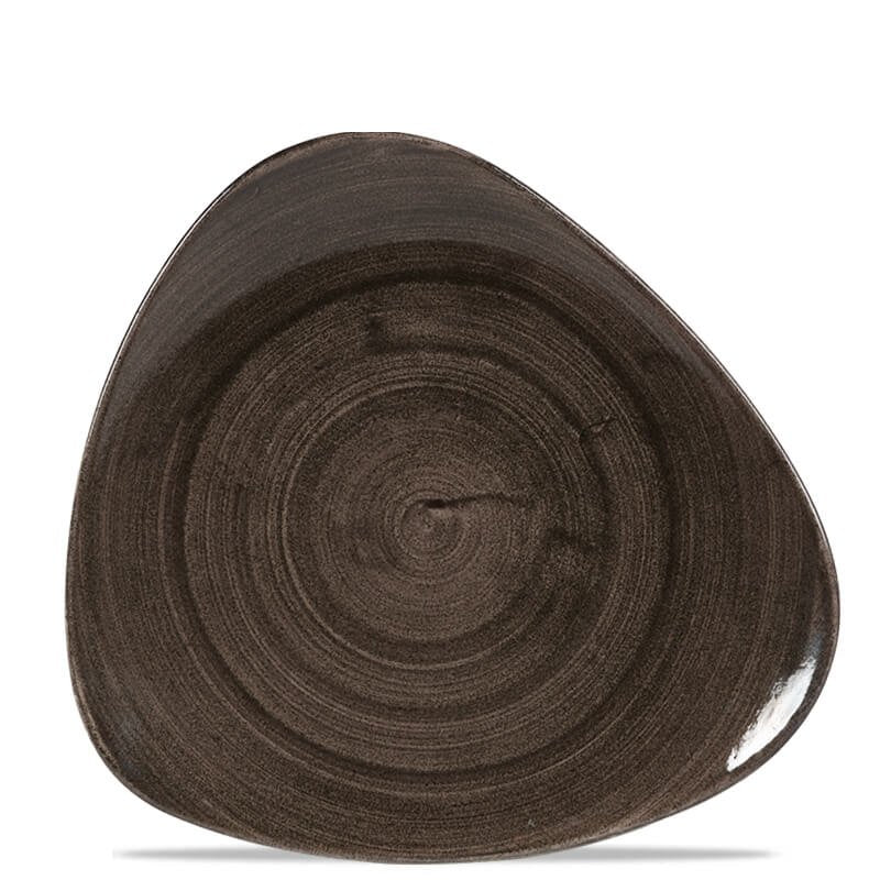 31 Cm Churchill Stonecast Piatto Piano Triangolare In Porcellana Vetrificata