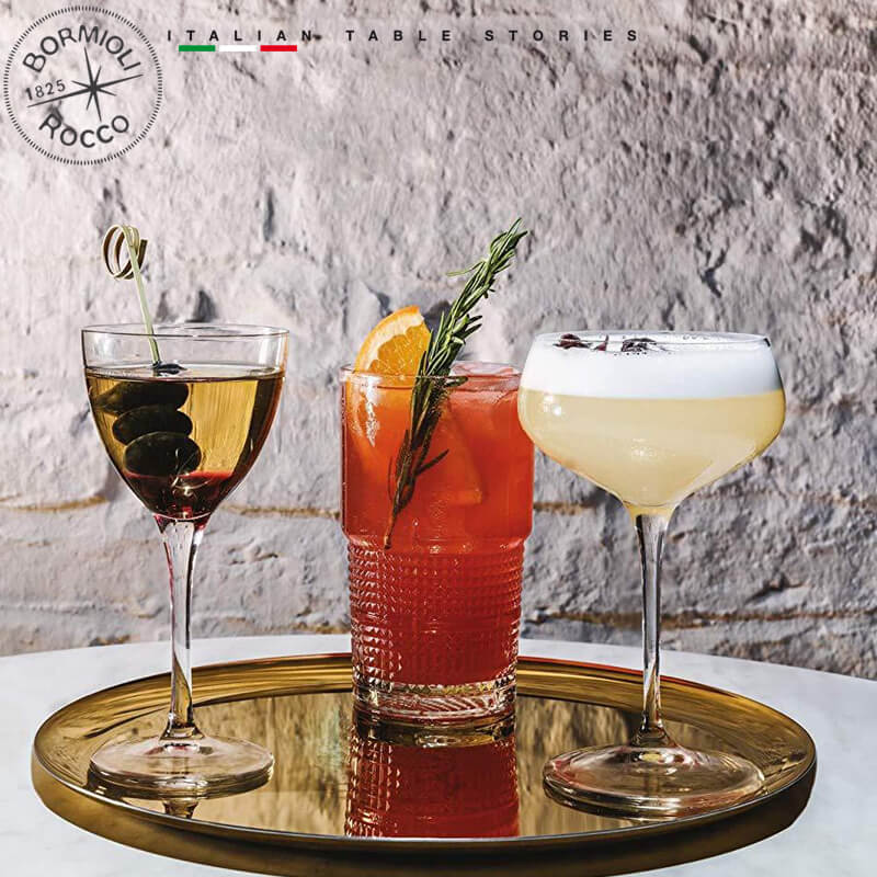15 5 Cl Bormioli Rocco Bartender Novecento Calice Nick E Nora In Vetro Set 6 Pezzi