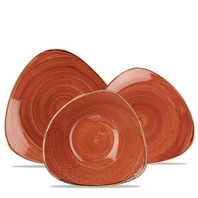 Churchill Stonecast Servizio Piatti Triangolare In Porcellana Vetrificata Set 12 Pz