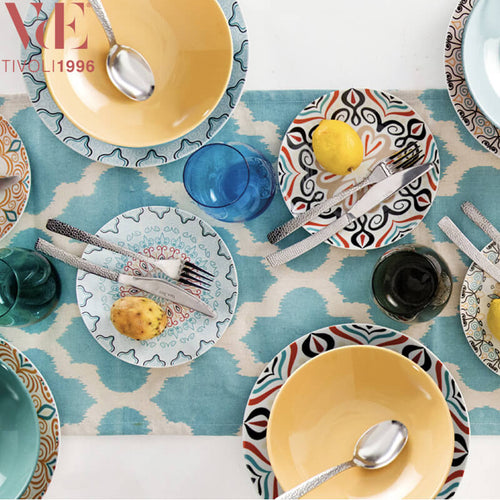 Villa D Este Sharm Servizio Piatti In Gres Porcellanato Set 18 Pz