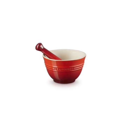 30 cl - Le Creuset Mortaio Con Pestello In Gres Vetrificato