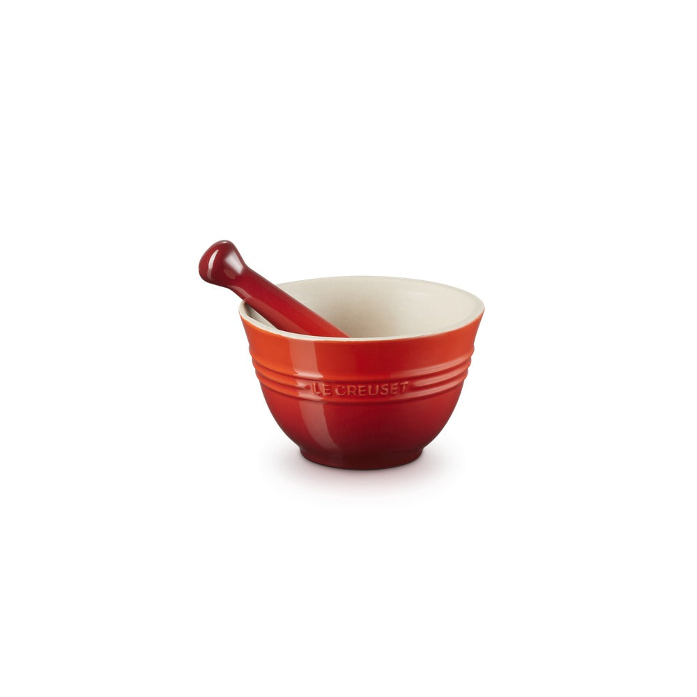 30 cl - Le Creuset Mortaio Con Pestello In Gres Vetrificato