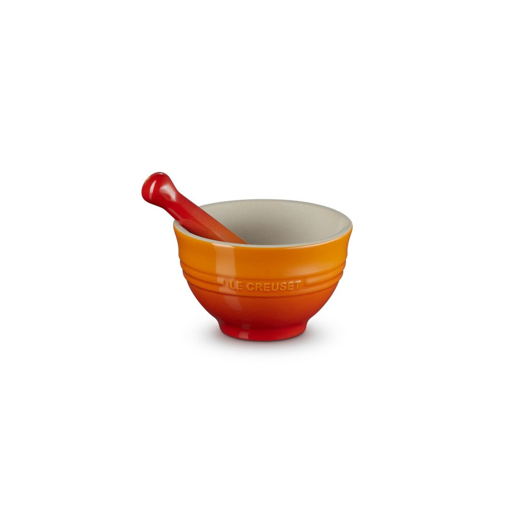 30 cl - Le Creuset Mortaio Con Pestello In Gres Vetrificato