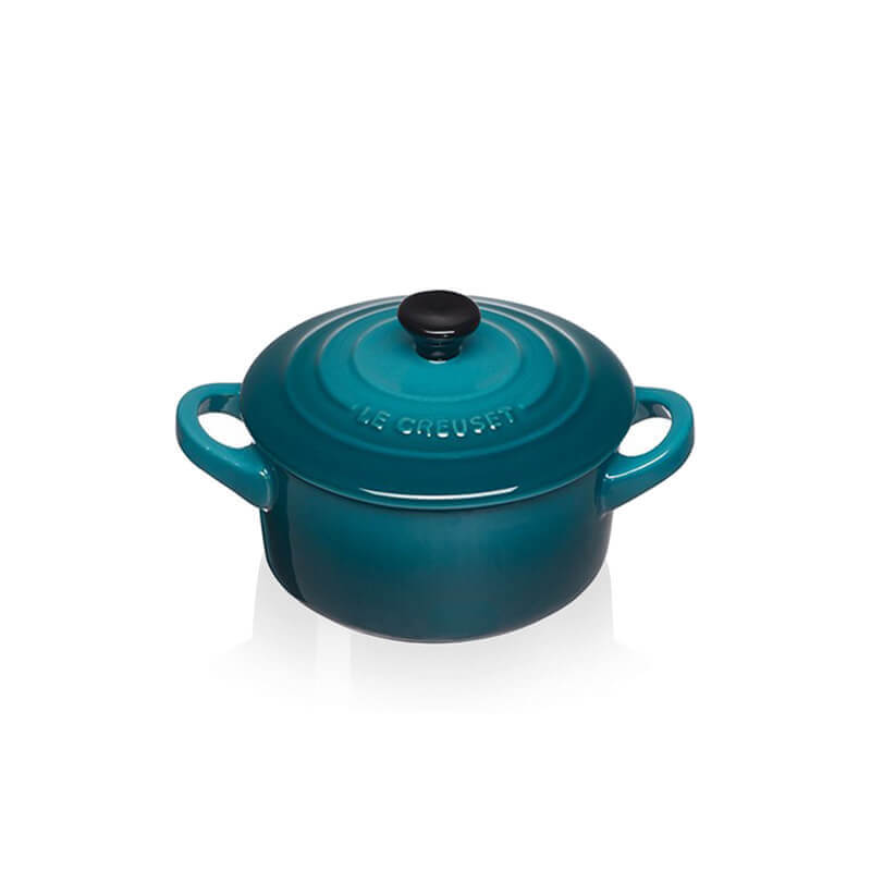 10 Cm Le Creuset Mini Cocotte Casseruola Rotonda In Gres Vetrificato