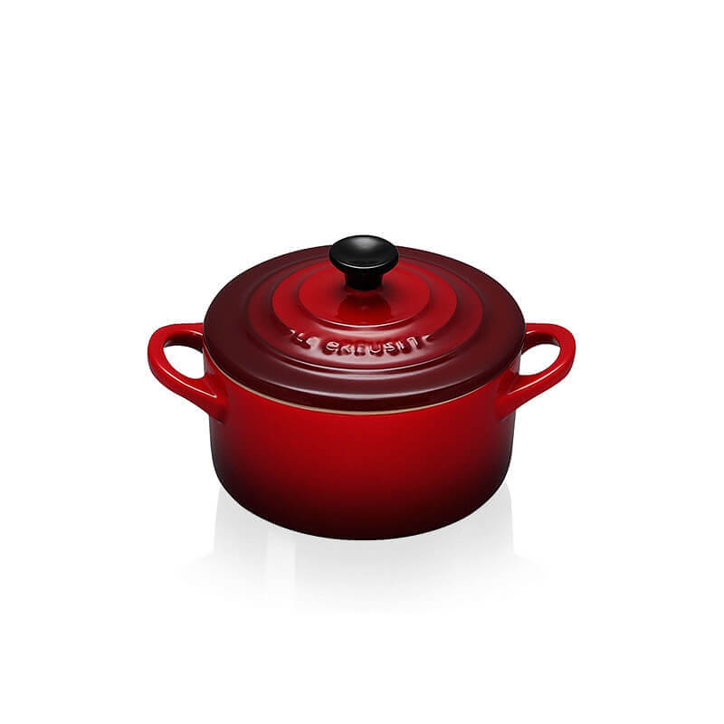 10 Cm Le Creuset Mini Cocotte Casseruola Rotonda In Gres Vetrificato