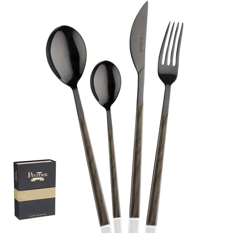 Pintinox Sushi Anniversary Servizio Posate In Acciaio Inox Abs Set 24 Pz