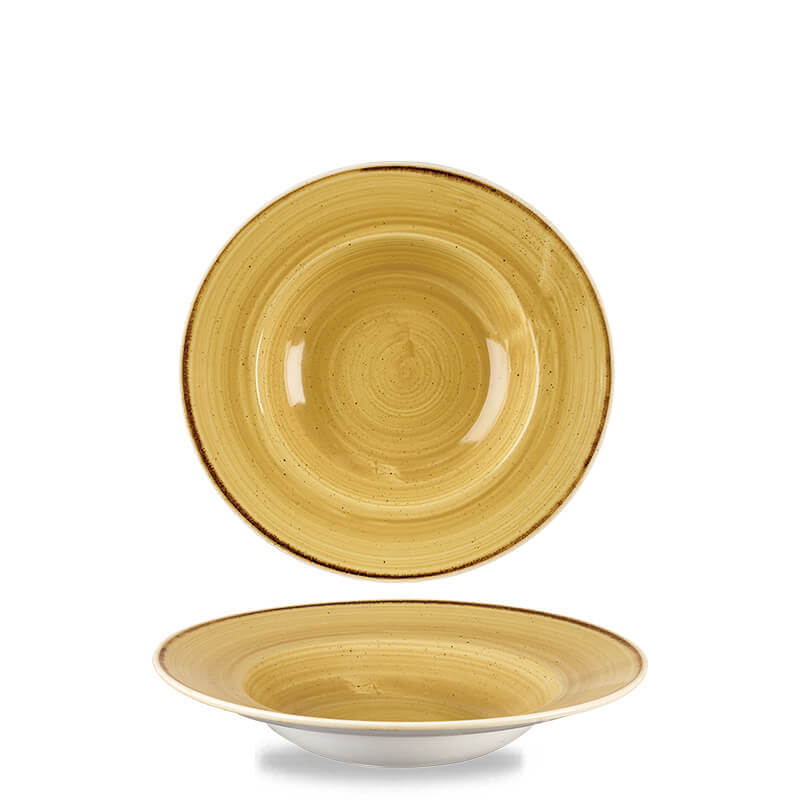 24 Cm Churchill Stonecast Piatto Pasta Rotondo In Porcellana Vetrificata