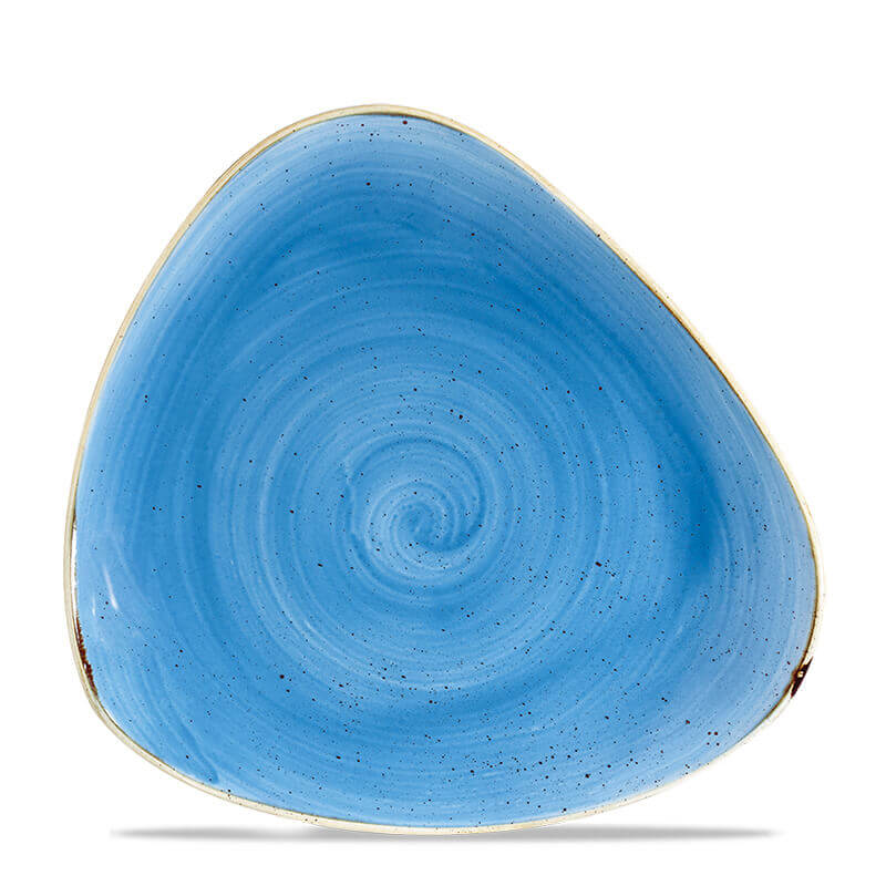 31 Cm Churchill Stonecast Piatto Piano Triangolare In Porcellana Vetrificata