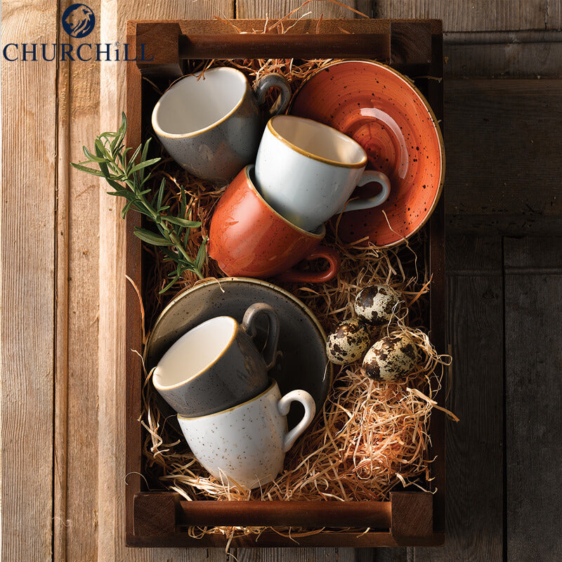 34 Cl Churchill Stonecast Tazza In Porcellana