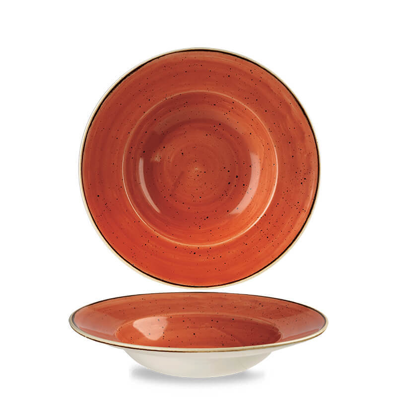 28 Cm Churchill Stonecast Piatto Pasta Rotondo In Porcellana Vetrificata