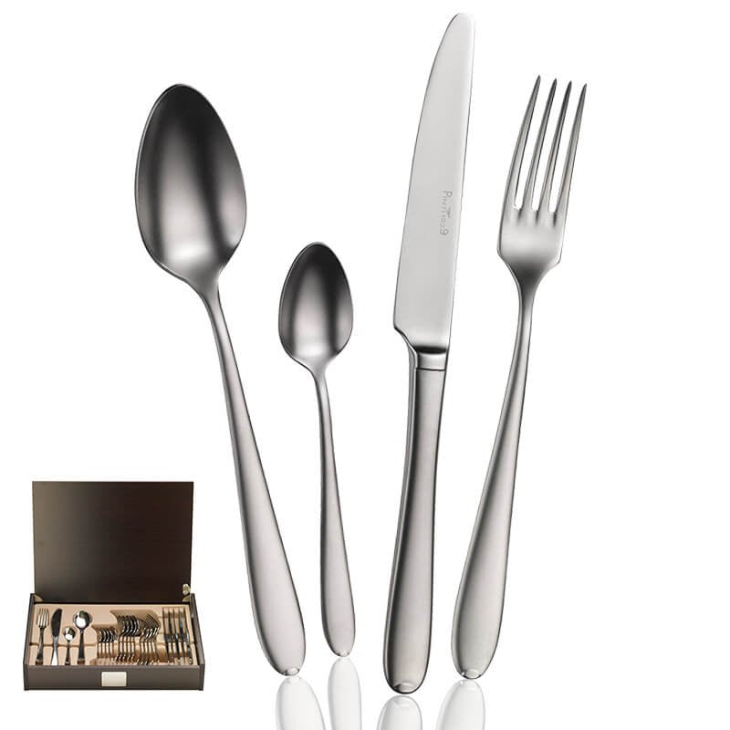 Pintinox Palladium Servizio Posate In Acciaio Inox Set 24 Pz