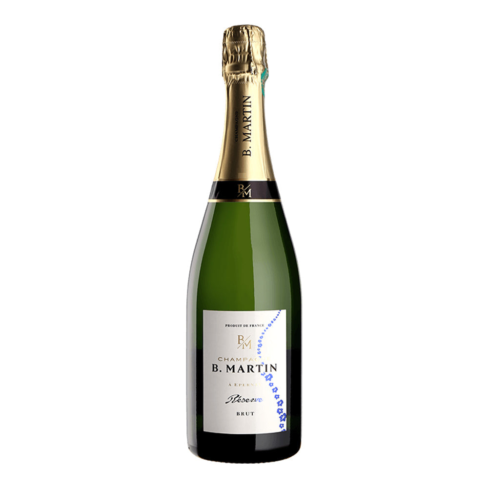 Champagne AOC Brut Riserva B. Martin + 2 Gläser Degustation Superleicht 46 cl