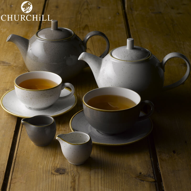 15 6 Cm Churchill Stonecast Piattino Tazza Cappuccino Rotondo In Porcellana