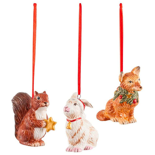 Villeroy And Boch Nostalgic Decoro Natalizio In Porcellana Set 3 Pz