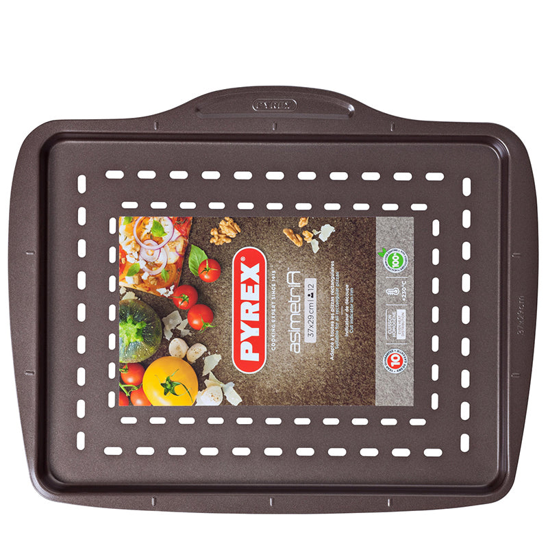 37X29 Cm Pyrex Asimetria Teglia Pizza Rettangolare Antiaderente