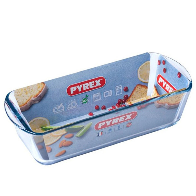 31S12 Cm Pyrex Bake And Enjoy Stampo Plum Cake Rettangolare In Vetro Borosilicato