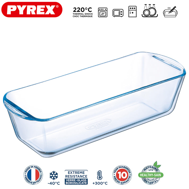 31S12 Cm Pyrex Bake And Enjoy Stampo Plum Cake Rettangolare In Vetro Borosilicato