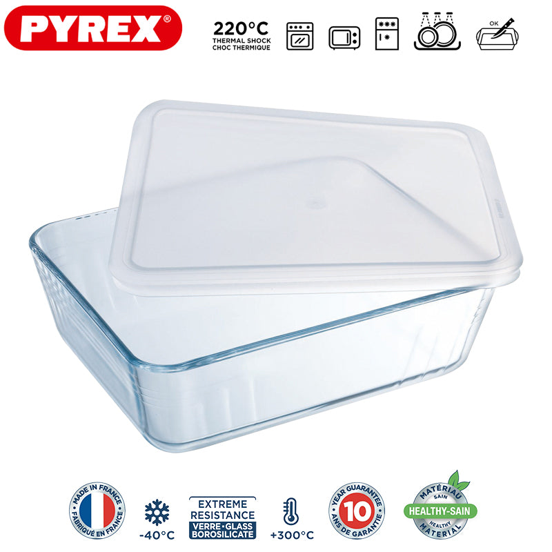Pyrex Cook And Freeze Contenitore Per Alimentirettangolare In Vetro Borosilicato