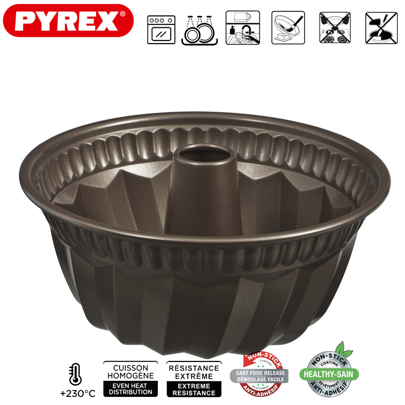 22 Cm Pyrex Asimetria Stampo Ciambella Rotondo Antiaderente