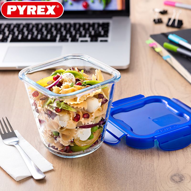 Pyrex Cook And Go Contenitore Per Alimenti Ermetico Rotondo In Vetro Borosilicato