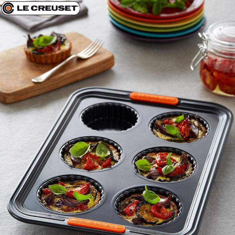 39X27 Cm Le Creuset Forme Speciali Stampo Crostatine Rettangolare 6 Impronte Antiaderente