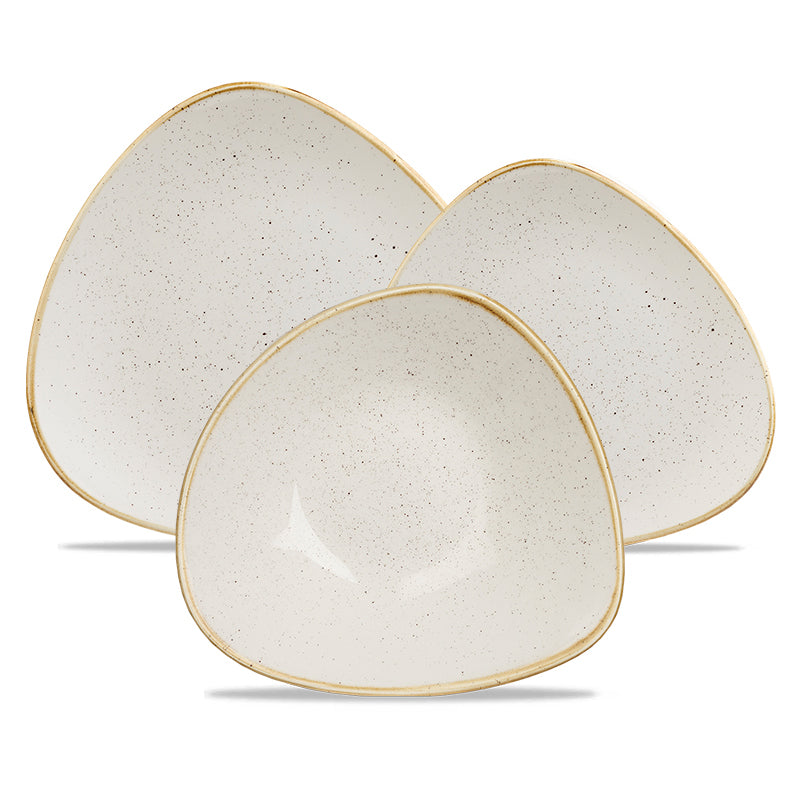Churchill Stonecast Servizio Piatti Triangolare In Porcellana Vetrificata Set 12 Pz