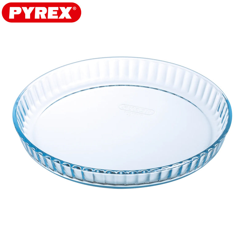 27 Cm Pyrex Bake And Enjoy Stampo Crostata Rotonda In Vetro Borosilicato