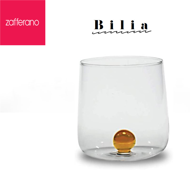 44 Cl Zafferano Bilia Bicchiere Acqua Bilia Colorata In Vetro Borosilicato Set 6 Pezzi
