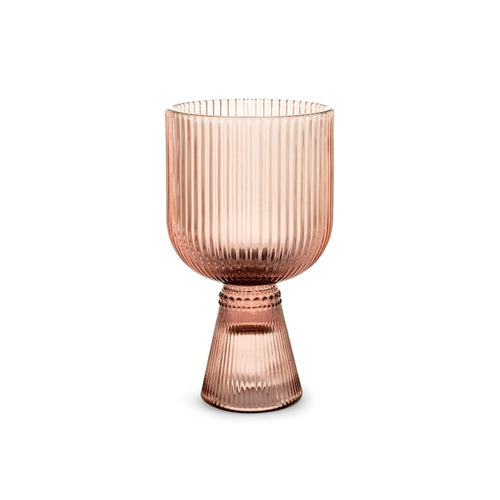 27 cl - H&H Peony Calice Multiuso In Vetro - Set 6 Pz
