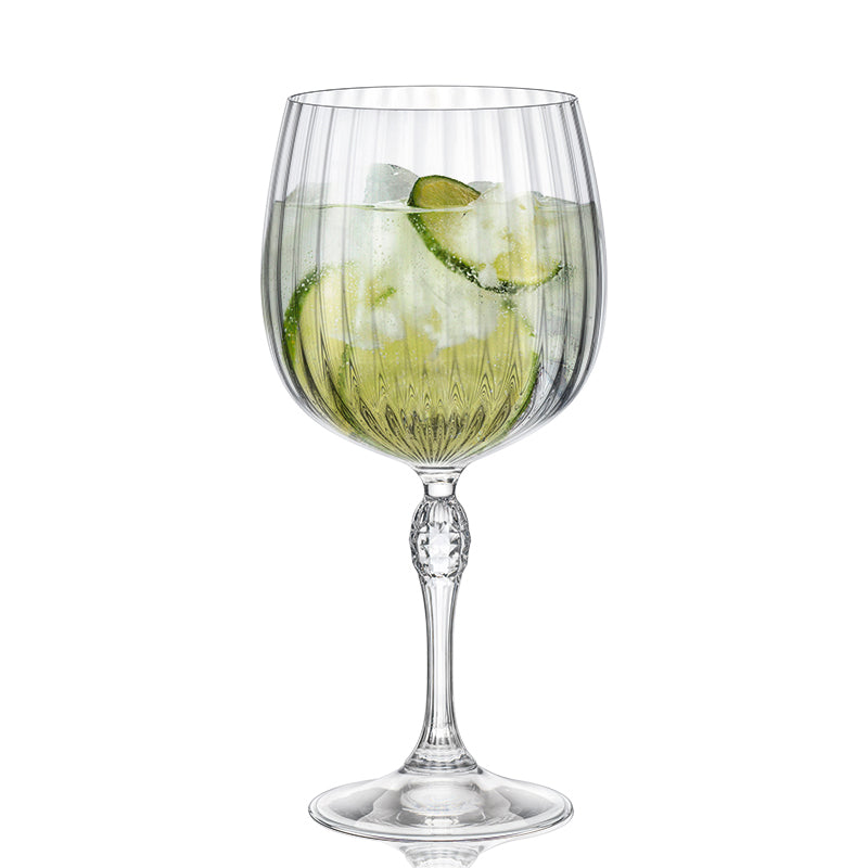 74 Cl Bormioli Rocco America 20S Calice Gin Tonic In Vetro Set 6 Pezzi