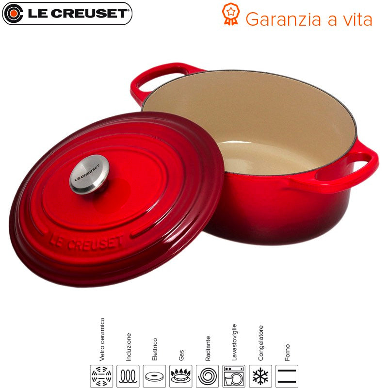 33 Cm Le Creuset Cocotte Evolution Casseruola Ovale In Ghisa