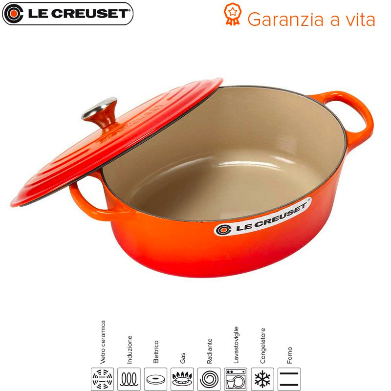 40 Cm Le Creuset Cocotte Evolution Casseruola Ovale In Ghisa