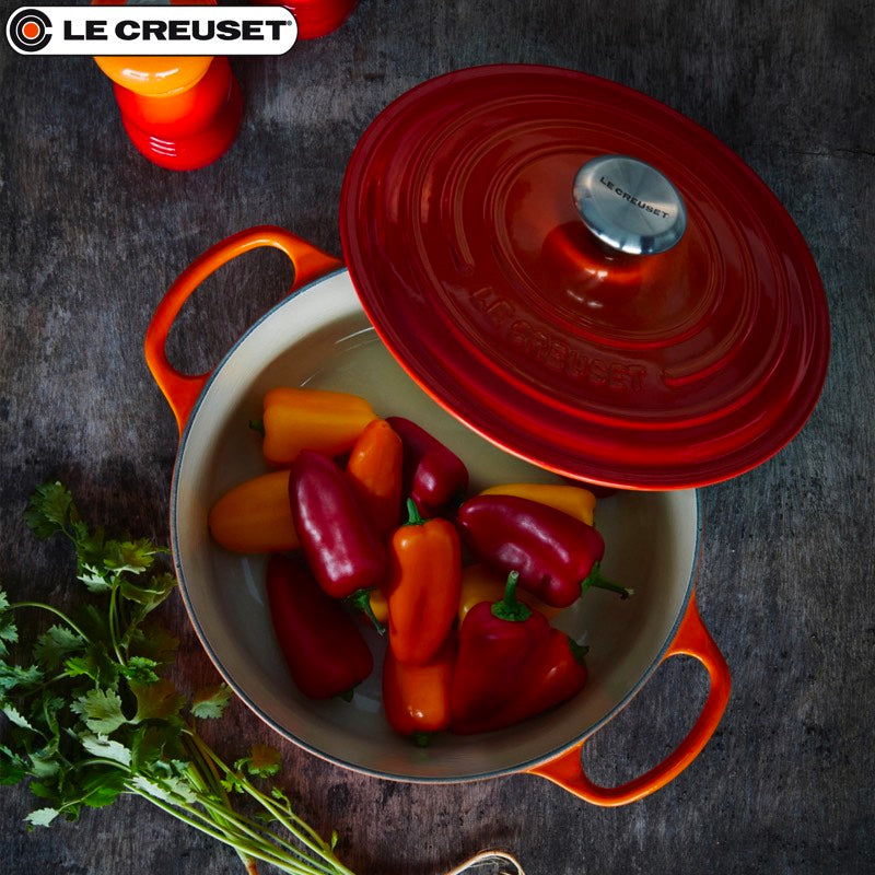 28 Cm Le Creuset Cocotte Evolution Casseruola Rotonda In Ghisa