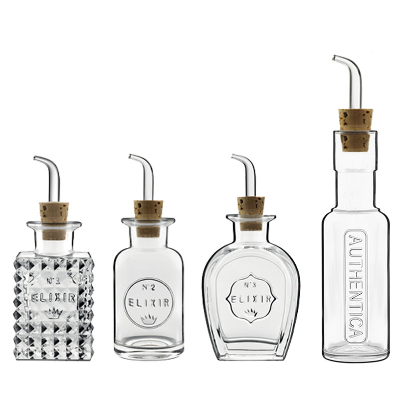 Bormioli Luigi Mixology Set Condimento In Vetro Set 4 Pz