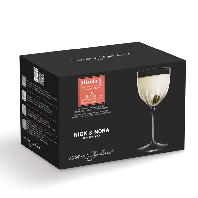 15 Cl Bormioli Luigi Mixology Calice Nick E Nora In Vetro Set 6 Pezzi
