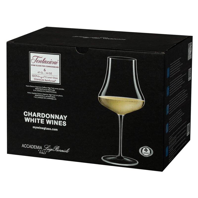 47 Cl Bormioli Luigi Tentazioni Calice Vino Bianco In Vetro Set 6 Pezzi