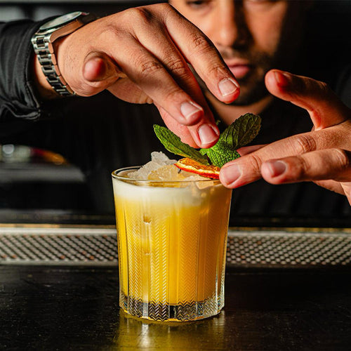 35.5 cl - Onis Mosaic Bicchiere Whisky DOF In Vetro Set 6 Pz