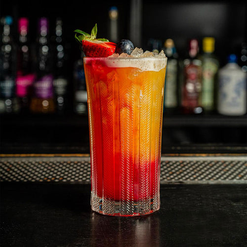 35.5 cl - Onis Mosaic Bicchiere Cocktail Highball In Vetro Set 6 Pz