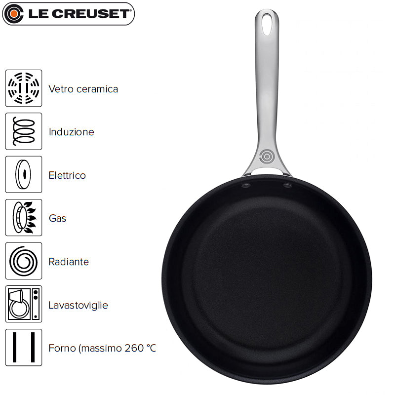 Le Creuset Padella Alta Antiaderente In Acciaio Inox