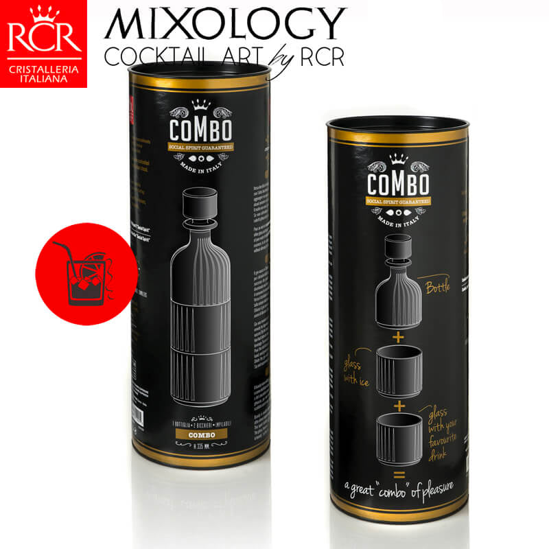 Rcr Combo Set Whisky In Vetro Set 3 Pezzi