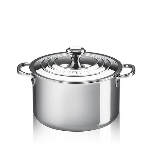 Le Creuset Casseruola Alta In Acciaio Inox Con Coperchio