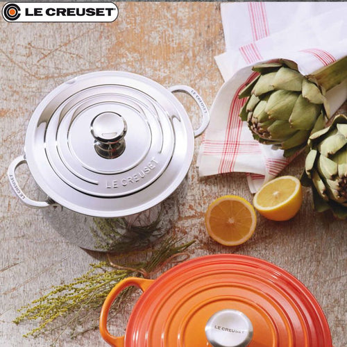 Le Creuset Casseruola Alta In Acciaio Inox Con Coperchio