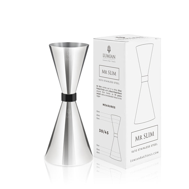 3 4 5 Cl Lumian Mr Slim Black Ruby Jigger Misurino Cocktail In Acciaio Inox